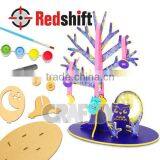 OEM Teaching Material Create Your Own Owl Wooden Jewelry n Holder thumbnail-1