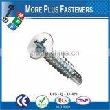 Made in Taiwan Steel Material High Quality PHIL Drive Flat Head Patta Milti Self Drilling Screws thumbnail-6