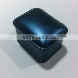 Sapphire Blue Leather Jewelry Box Double Ring and Pandent Packing thumbnail-5