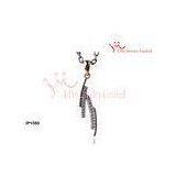 Autumn Golden Tree Fork 925 Sterling Silver Pendant With Matched Earring And Rings Set thumbnail-1