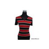 Sell Ladies' Short Sleeve Striped Pullover