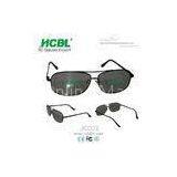 Reusable Black / Silver Metal Frame Imax 3D Glasses , Viewing Angle Of 0 90  45 135 Degree