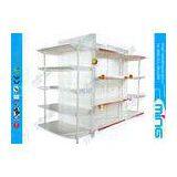 Double Sided Retail Display Shelves for Retail , Solid Panel Gondola Shelving