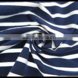 T092-1669N 95% Cotton 5% Elastane t Shirt Short Sleeve Long T Shirt Dress With Stripe Print thumbnail-3