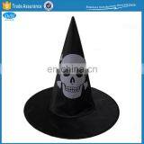 Wholesale Black Cheap Price Halloween Skull Printed Witch Hat thumbnail-1