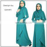 New Model Wholesale Islamic Clothing Latest Design Women Jubah Abaya in Dubai thumbnail-5