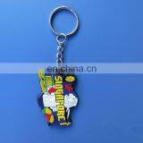 Singapore Custom Embossed Logo Soft Pvc Tourist Souvenir Key Holder,silicone Keyring,rubber Keychain