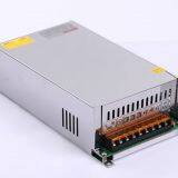 600W 12V 50A 24V IP20 interior led power supplies for signage light box led strips led modules