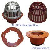 R1100 Series Cast Iron Roof Drain With A1-C3 Clamp and A1 Body With 4 Inch No-Hub Outlet for Roof Drainage thumbnail-4