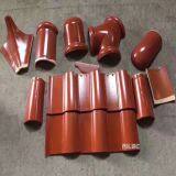 Temple Ancient Quadrangle Colorful Ceramic Antique Roof Glazed Tile thumbnail-4