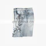 DiZNEW OEM Custom Denim Hand Printing Art Mens Bermuda Jeans Shorts thumbnail-5
