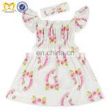Baby Girls Flower Deer Beautiful Children Summer Clothes Cheap Baby Frock Design Kids Girls Party Dresses thumbnail-4