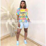 Hot Selling 2020 New Arrival Women's Casual Fashion Cartoon Placement Full Body Printed Short Sleeve t Shirts thumbnail-6