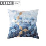 2018 Spring New Design Geometric Figure Gold Stamping Ombre Printing Cushion Cover thumbnail-1