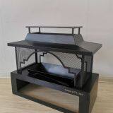 Ceramic Tile Mosaic Parquet Outdoor Rectangular Fire Pit Table thumbnail-5