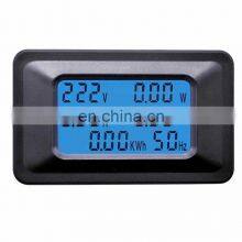 20А 100А 220В ЖК-дисплей монитор Питание Энергия Аналоговый вольтметр Амперметр Ватт Ток Амперы Вольтметр Цифровой AC Вольтметры