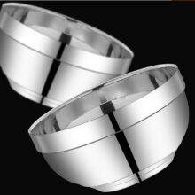 Heavy Duty Heat Insulated Brushed Stainless Steel Serving Bowls thumbnail-2