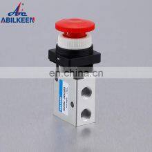 JM Series Pneumatic Valve Supplier JM322EB Stainless Steel G1/4 With Lock Push Button Mechanical Control Valve thumbnail-2