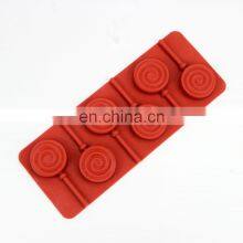 Food Grade 6 Cavities Round Shape Silicone Lollipop Chocolate Mold thumbnail-3