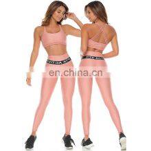 Slim Newly Designed High Quality Women Active Yoga Fitness Wear With Sport Bra And High Waist Breathable Legging thumbnail-5