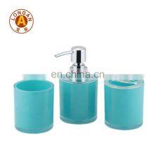 Manufacturer Plastic Polyresin Price Lotion Liquid Foam Bottle Bathroom Accessories Set With Soap Pump Head Supplier From China thumbnail-2