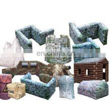 Commerical Inflatable Paintball Hunkers Air Paintball Obstacle Battle Field