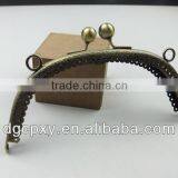 Vintage Pattern Sewing Metal Purse Frame With Two Loop Kiss Clasp Patchwork Bag Purse thumbnail-2