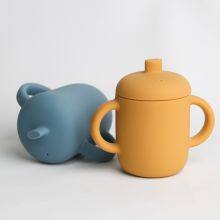 Weiqi Manufacturer Baby Sippy Cup Silicone Kids Feeding Cup With Lid thumbnail-4