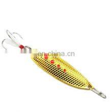 Byloo Metal Spinner Spoon Fishing Tackle Bass Lures Hard Baits Sequin Noise Paillette Feather Treble Hook Fish Tackle 3/5/7/10g thumbnail-3