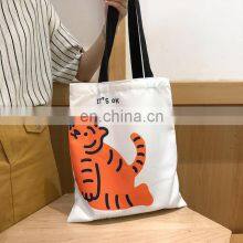 Reusable Foldable Handbag Shop Bag Bolsas De Tela Ecologica Grocery Canvas Tote Bag for Shop With Logo thumbnail-2
