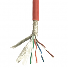 FEP-CAT5E network cable Teflon silicone rubber 180 | 200 | 250 ℃ high temperature resistant network cable