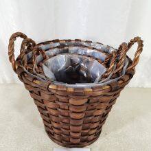 Natural Wicker Material Willow Basket Large Chinese Woven Willow Basket