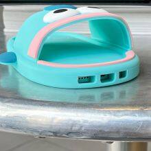 Cartoon 3D Cute Sanrios Hangyodon Slippers Stereoscopic Phone Case for IPhone 15 14 13 12 11 Pro Max Soft Silicone Back Cover thumbnail-5