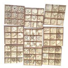 Wooden Craft Box, Square Box, Fashionable Pattern, Animal and Other Small Patterns, Snowflakes and Plants