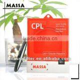 High Quality CPL Lens Filter for SLR Camera Use Schott Material