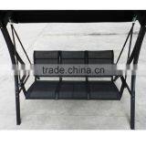 Luxury Leisure Wrought Iron Indoor Swing Chair With Stand 3 Seat Chair Swing thumbnail-4