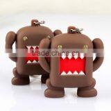 Hot Sale Cartoon Figure Domo Led Flashlight Soundable Key Chain thumbnail-2