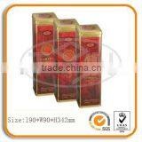 High Quality Square Wine Tin Box