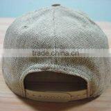 Custom Logo Embroidery Linen Hemp Snapback Hats With Different Types of Snap Back Caps thumbnail-3