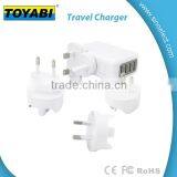 4 USB Ports 5V 2.4A AC Travel Wall Charger High Speed Charger for Phones thumbnail-1