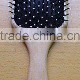 wooden hair brush