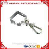 Carabiner Wholesale Galvanized Square Collar Swing Hook With Snap Hook In China Rigging Manufacturer