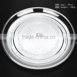 Wholesale New China Tableware Stainless Steel Steak Plate thumbnail-2