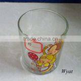 Round Glass Candle Holders With Decal 230ml 8oz SLJd162 thumbnail-3