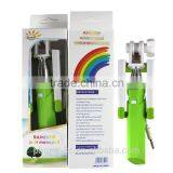 New Products on China Market Mini Wired Monopods With Cable Christmas Promotional Gifts Rainbow Selfie Stick Extendable Baton thumbnail-4