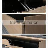 Modern Style Oak Veneer Wooden tv Cabinet With Showcase Designs for European thumbnail-4