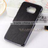 2015 New Arrival Leather Coated Plastic PC Back Case for Samsung Galaxy S6 thumbnail-4