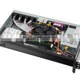 1U 19 Inch Enhanced Industrial Embedded Chassis With Qual Core Intel I5-4950 3.3G 4G/Hitachi 500G 300 Watts Heat Pipe Cooling thumbnail-4