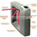 HOT!! SS304 Three Arm Drop Turnstiles for Card Swipe Door Entry Systems thumbnail-2