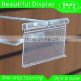 Display Hook Label Holder Shelf Edge Plastic PVC Shelf Price Label Holders Tag Holders for Hook